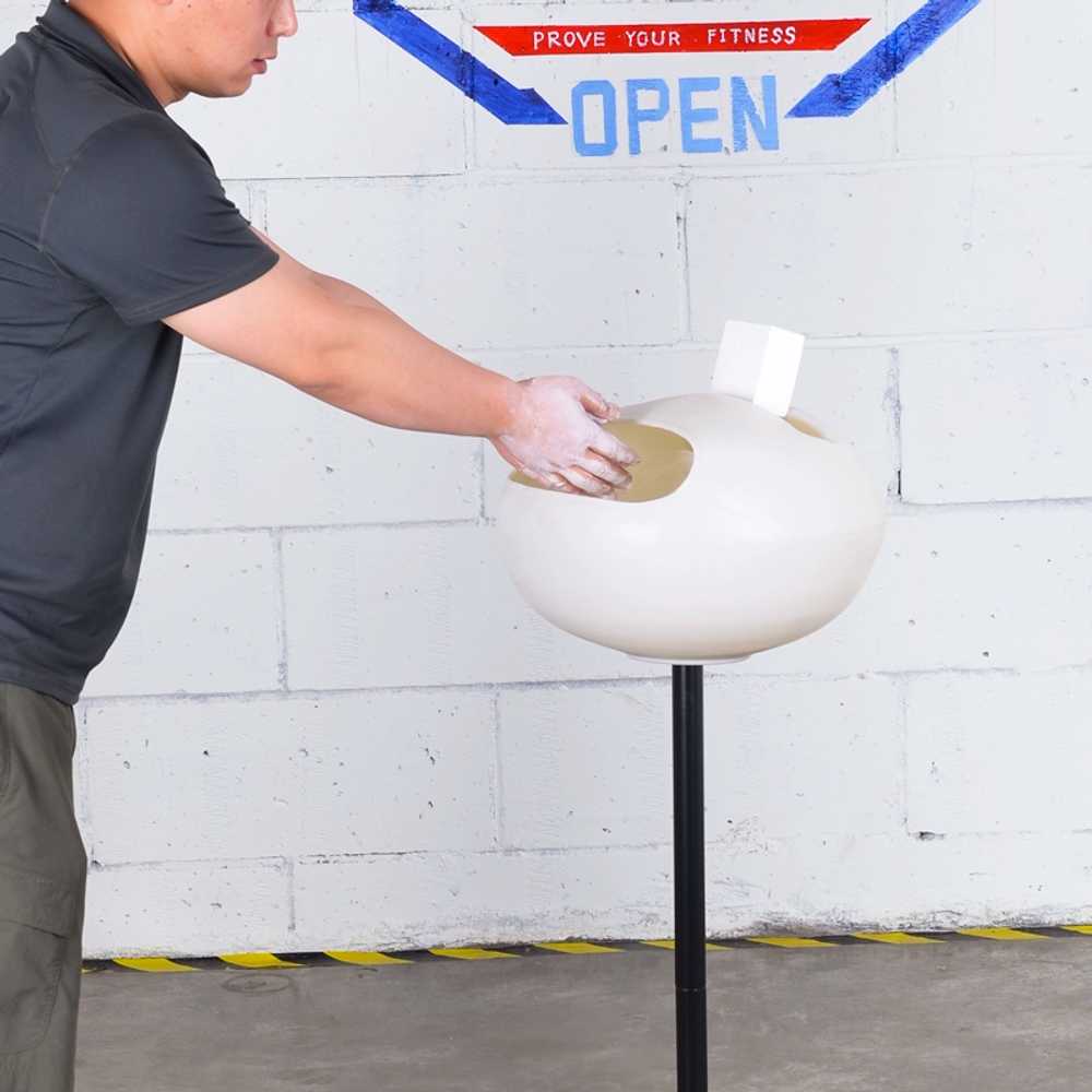 탄마가루 거치대 스탠드 보관함 체조 바벨 배드민턴 - 상세 이미지 4