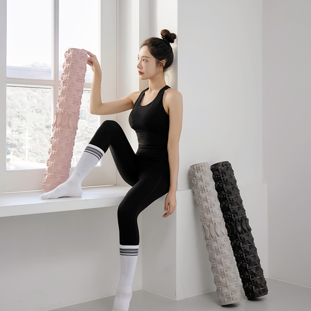 멜킨 폼롤러 멜핏 마사지 돌기 롤러 장요근스트레칭 요가 필라테스 근막 종아리지압 79cm 상세 이미지 3