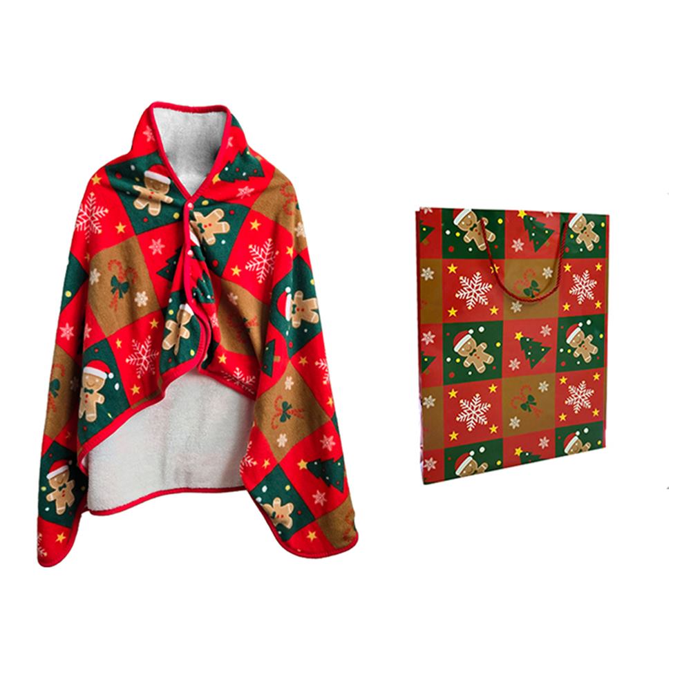 크리스마스 망토 담요 쇼핑백 포함 단체 교회 선물 - 상품 이미지