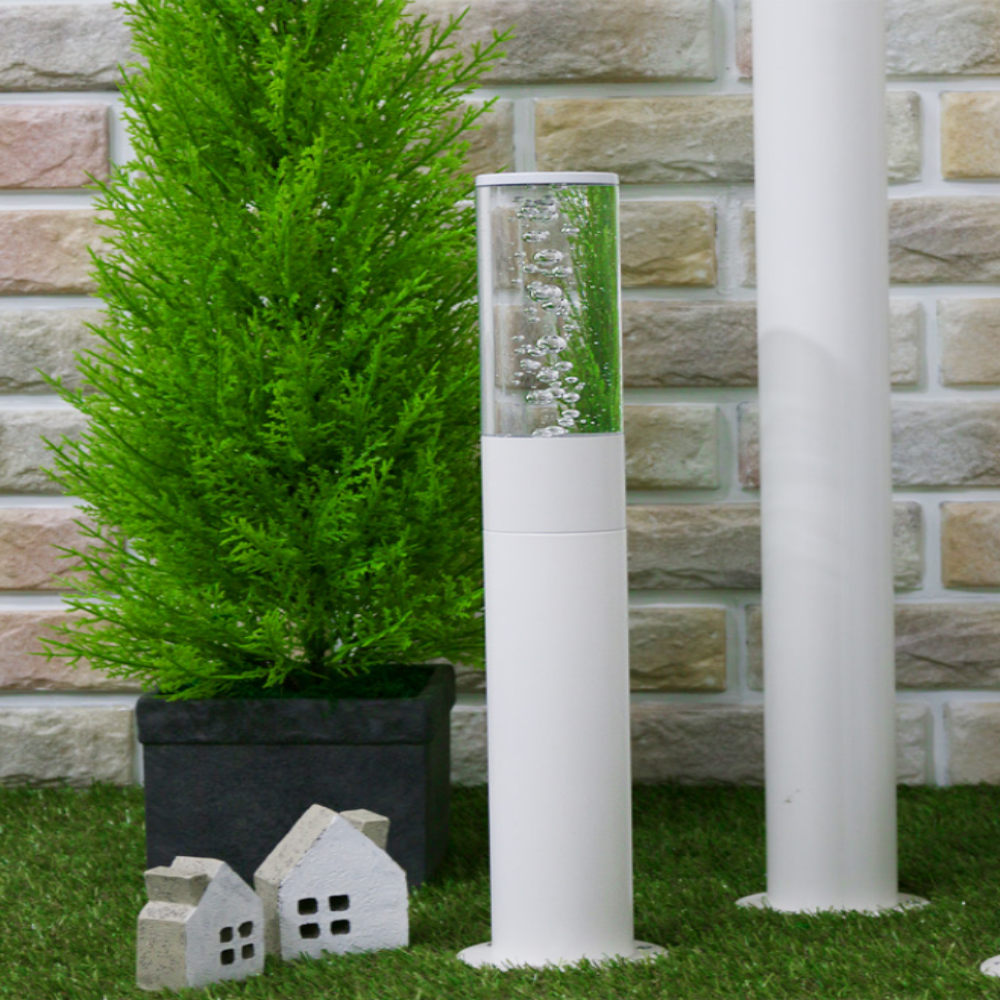 LED 원형 전기 정원등 잔디등 가로등 열주등 외등 화이트/46CM - 상세 이미지 4