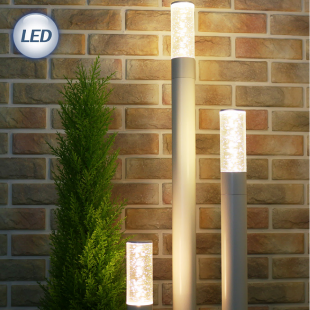 LED 원형 전기 정원등 잔디등 가로등 열주등 외등 화이트/46CM - 상품 이미지