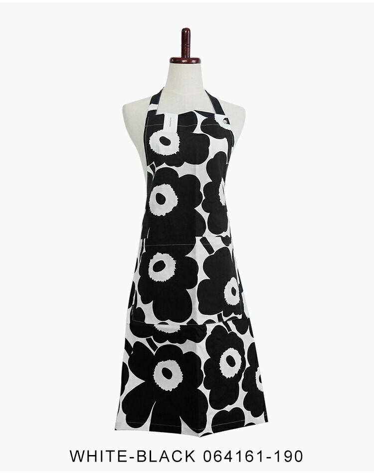 마리메꼬 Marimekko Pieni Unikko 플라워 꽃무늬 앞치마 064161190 - 상세 이미지 3