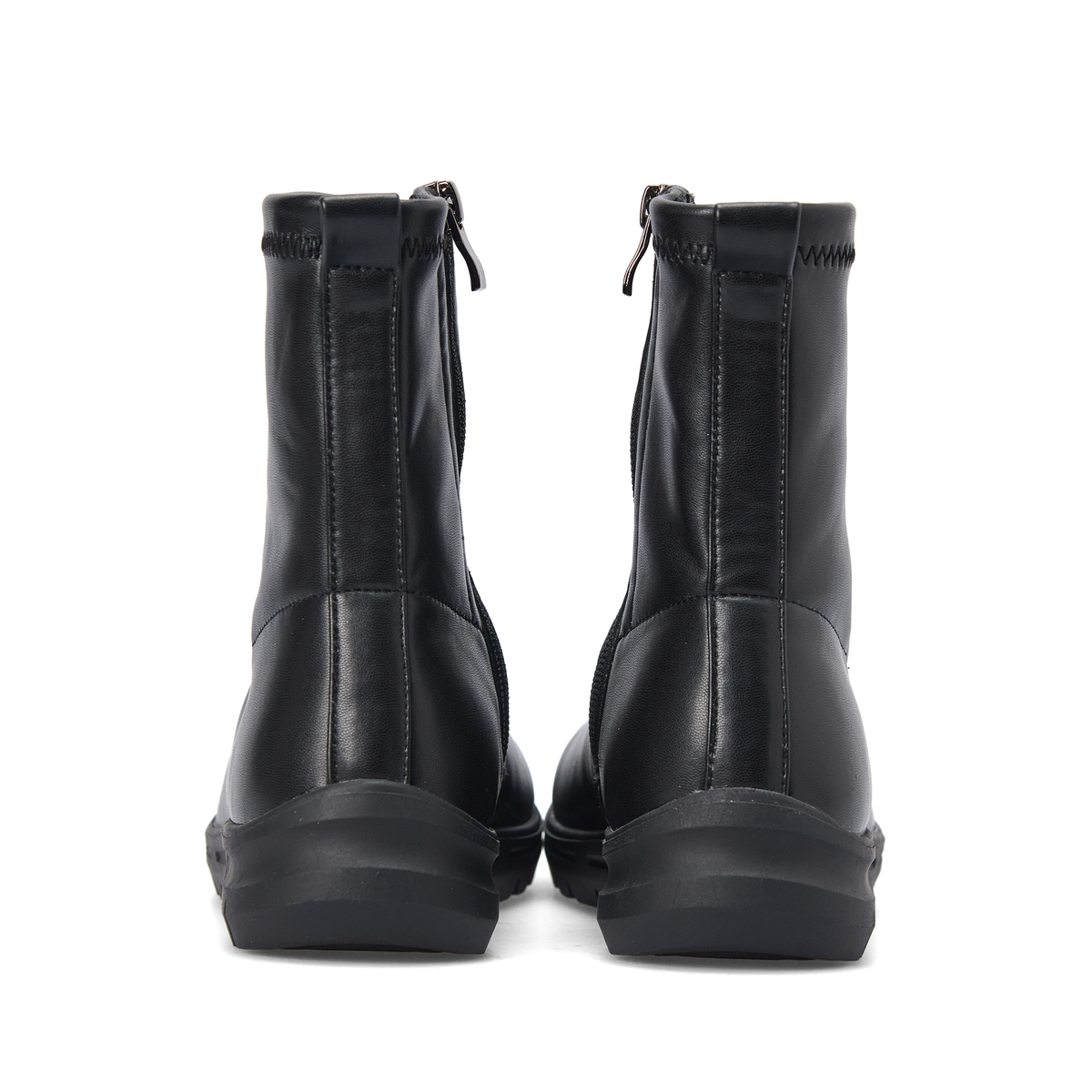 [기모안감] 데이워크 발편한 아치깔창 여성 앵클 스판 부츠 코이 블랙 DW30051-BK