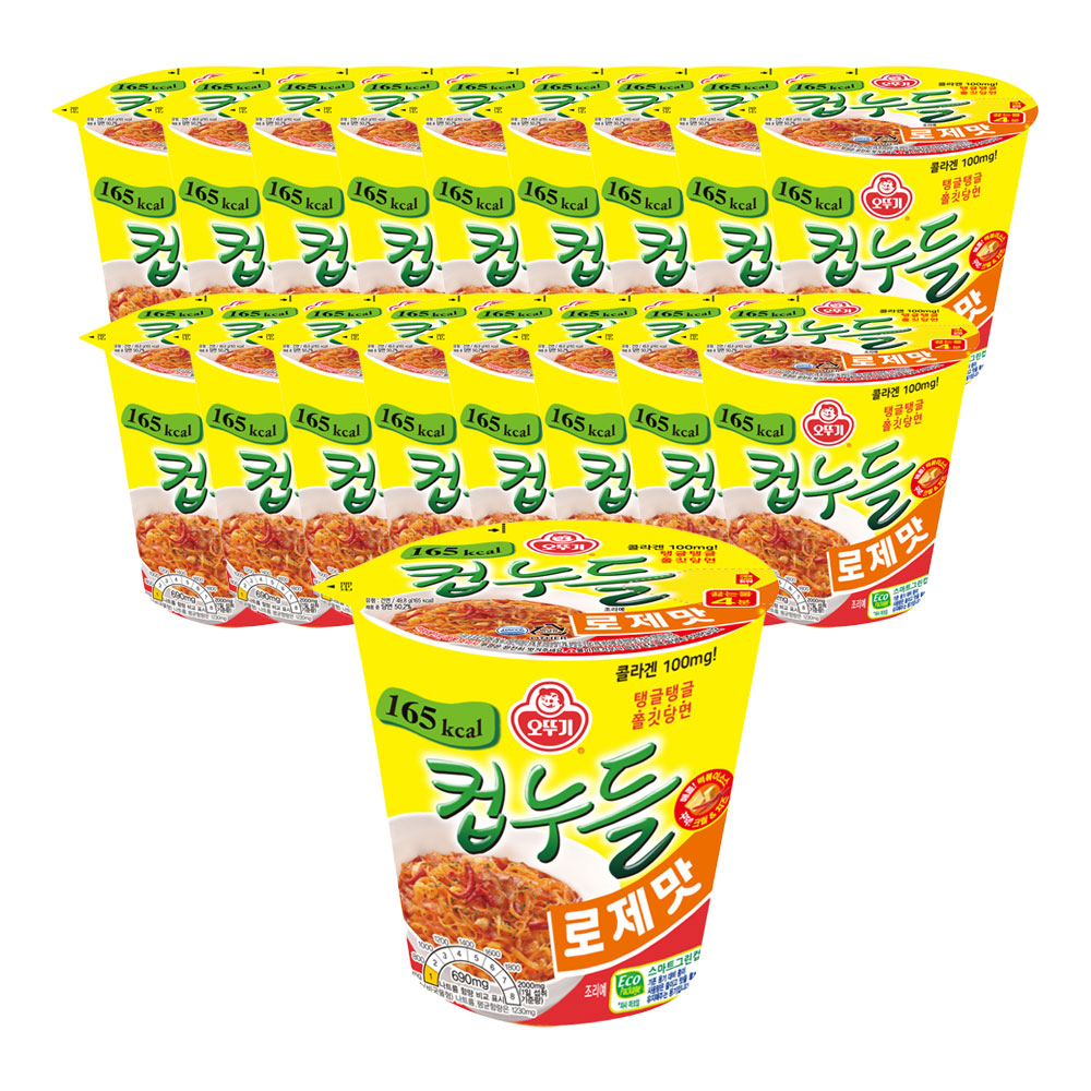 오뚜기 컵누들 로제맛 49.8g, 18개 - 메인 이미지