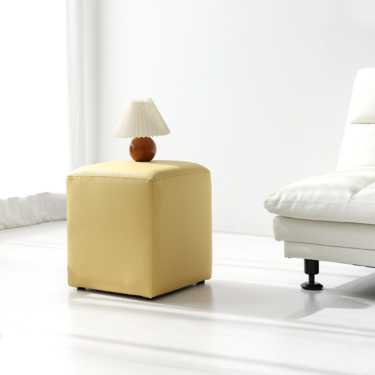 앰보 사각스툴 밀크 5120.4424