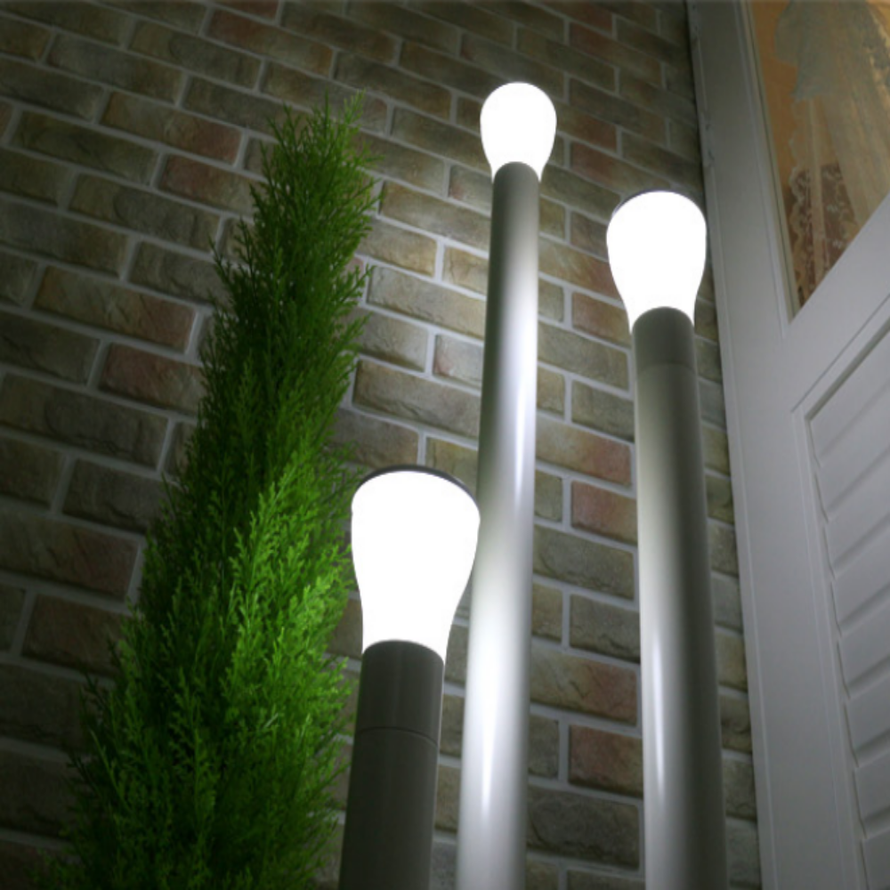 LED 원형 전기 정원등 잔디등 가로등 열주등 외등 화이트/42CM - 상세 이미지 2