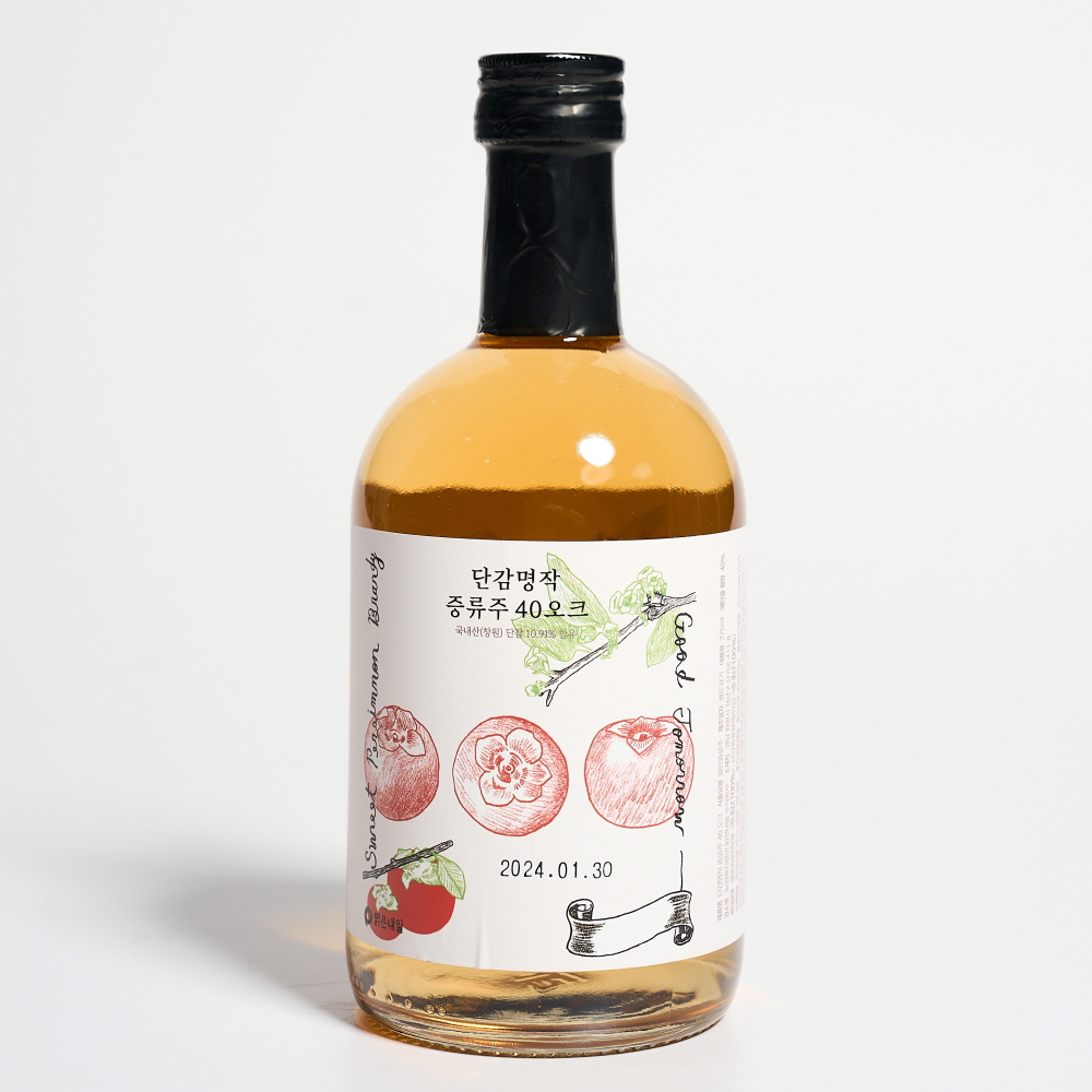 단감명작 오크 40도 375ml 단감주 맑은내일