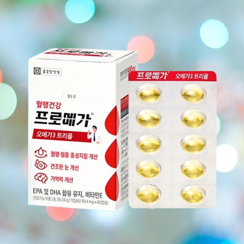 종근당 프로메가 오메가3 트리플 혈행건강 60캡슐X1개 - 상세 이미지 3