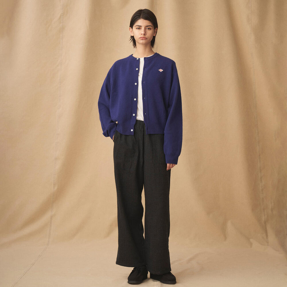 단톤 가디건 LAMBSWOOL CREW NECK KNIT DNB242L102-0003 가을 겨울 가디건 - 상세 이미지 3
