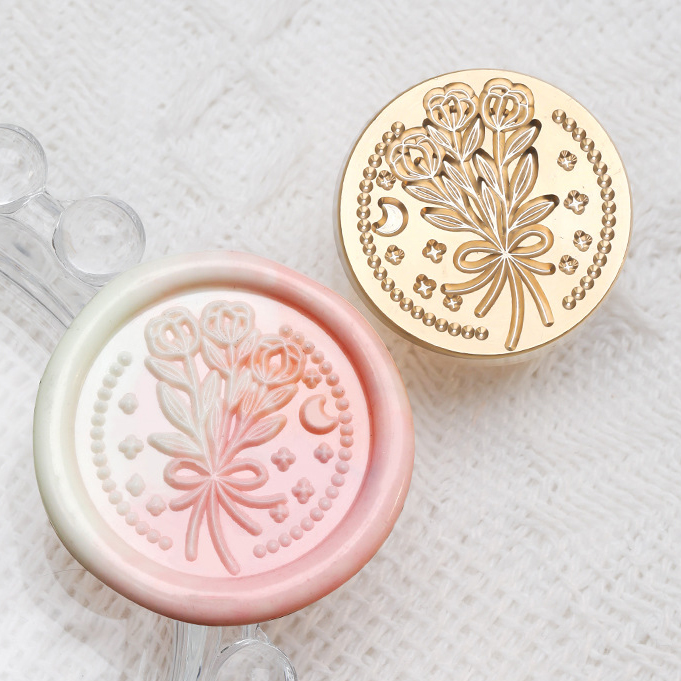 [시리즈29] 실링왁스 인장 스탬프 헤드 꽃송이