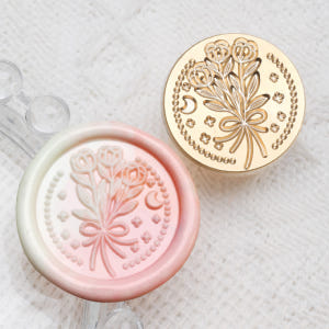 [시리즈29] 실링왁스 인장 스탬프 헤드 꽃송이 실사용 후기 | 효과 있을까? - 상품 이미지 1