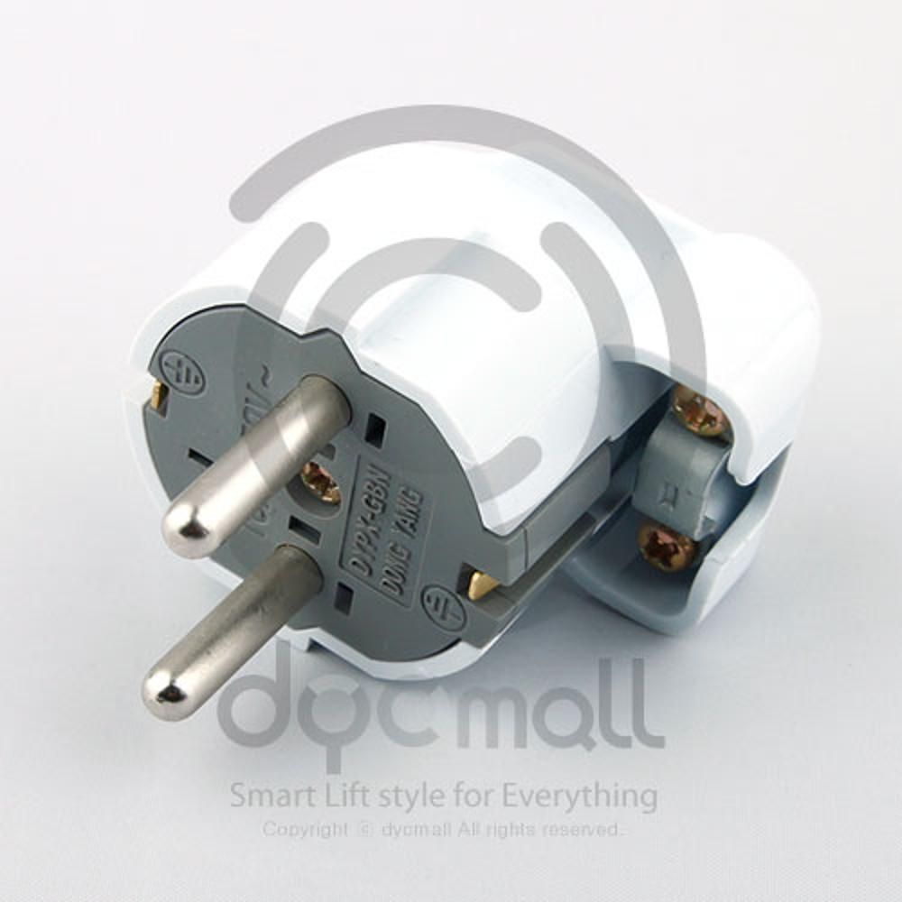 동양 접지 꽂음 플러그 ㄱ자형 신형 16A 250V DYPX-GBN : 영원샵