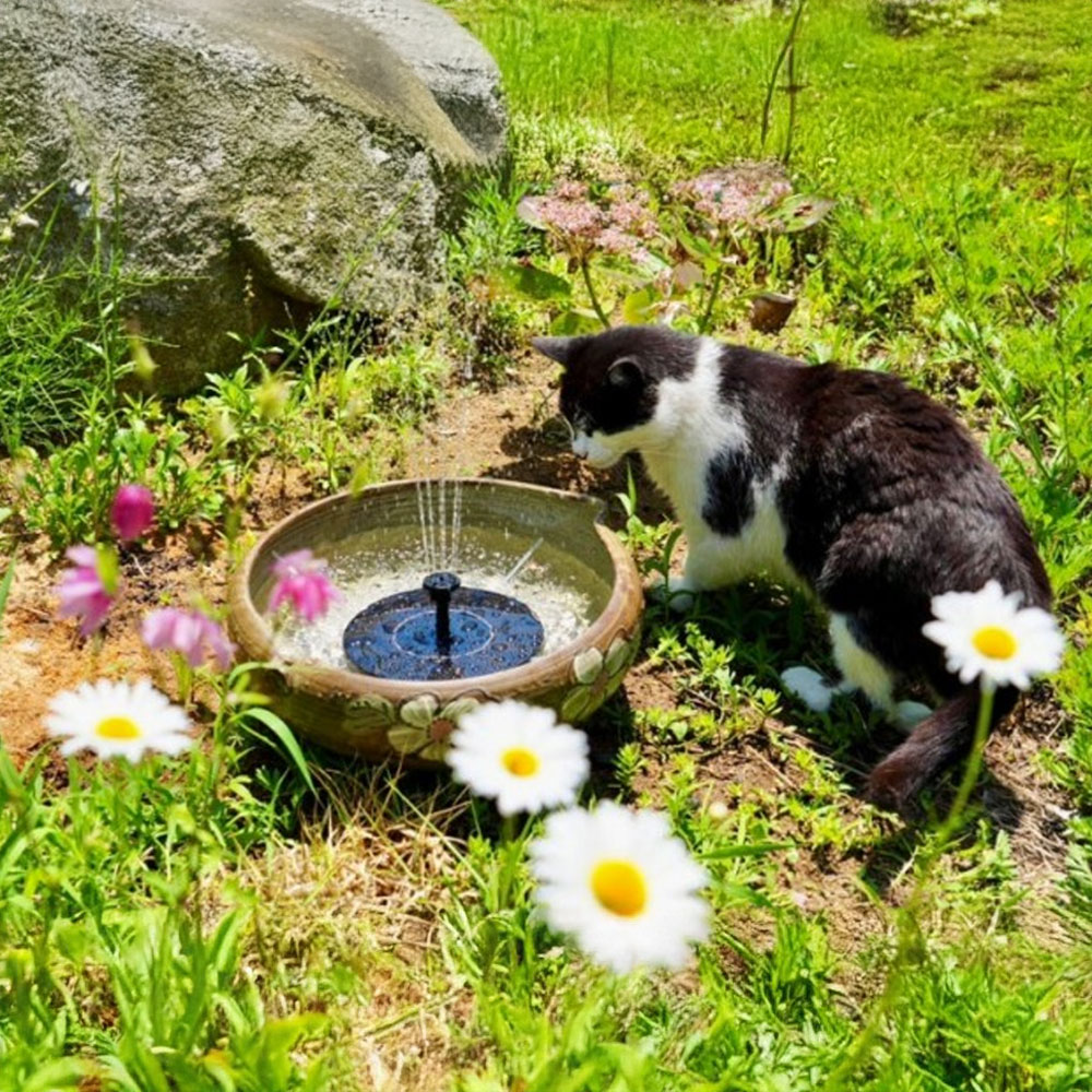 솔라콤 태양광 분수 미니 분수대 정원 연못 실내