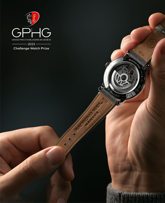 [GPHG 수상] 밀레짐 스몰세컨즈 가죽 39.5mm 실버