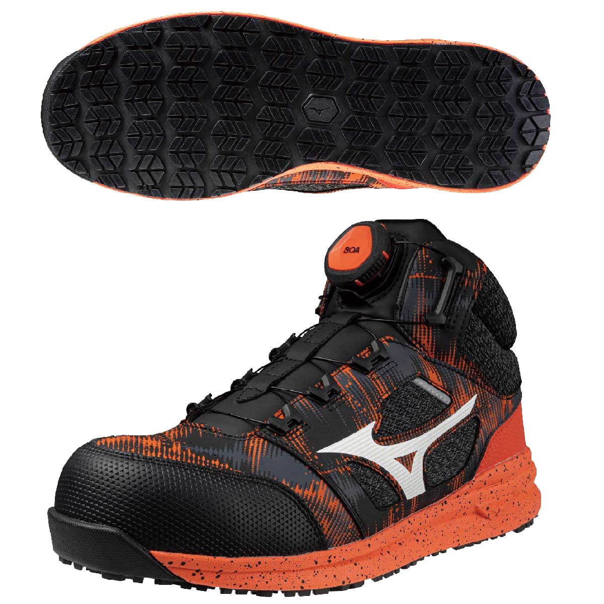 미즈노 MIZUNO 올마이티 경량 안전화 미끄럼방지 작업화 LS2 73M 이미지 8