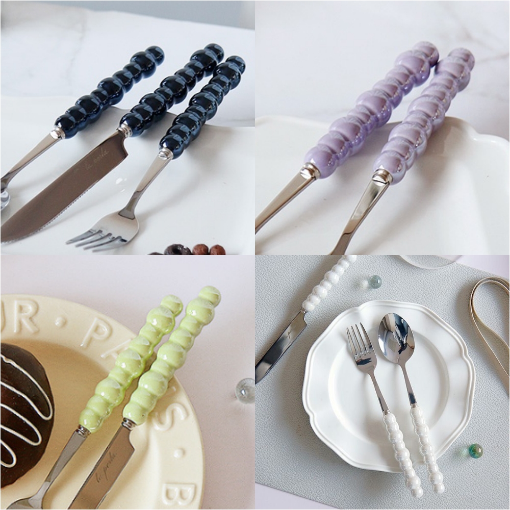 3종 커트러리 세트 디너 스푼 파스타 포크 나이프 세트