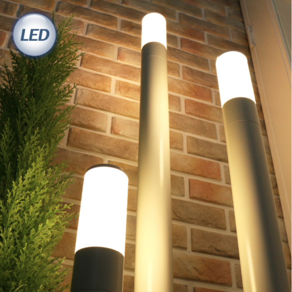 LED 원형 전기 정원등 잔디등 가로등 열주등 외등 화이트/43CM - 상품 이미지