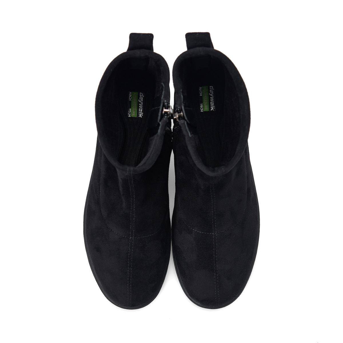 [기모안감] 230~255 데이워크 발편한 아치깔창 여성 앵클 스판 부츠 코이 블랙스웨이드 DW30051-BKS - 상세 이미지 4