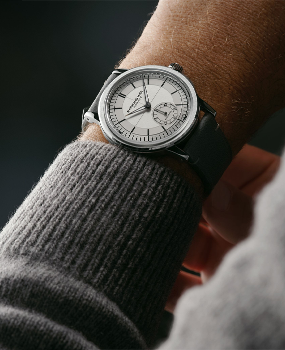 [GPHG 수상] 밀레짐 스몰세컨즈 가죽 39.5mm 실버