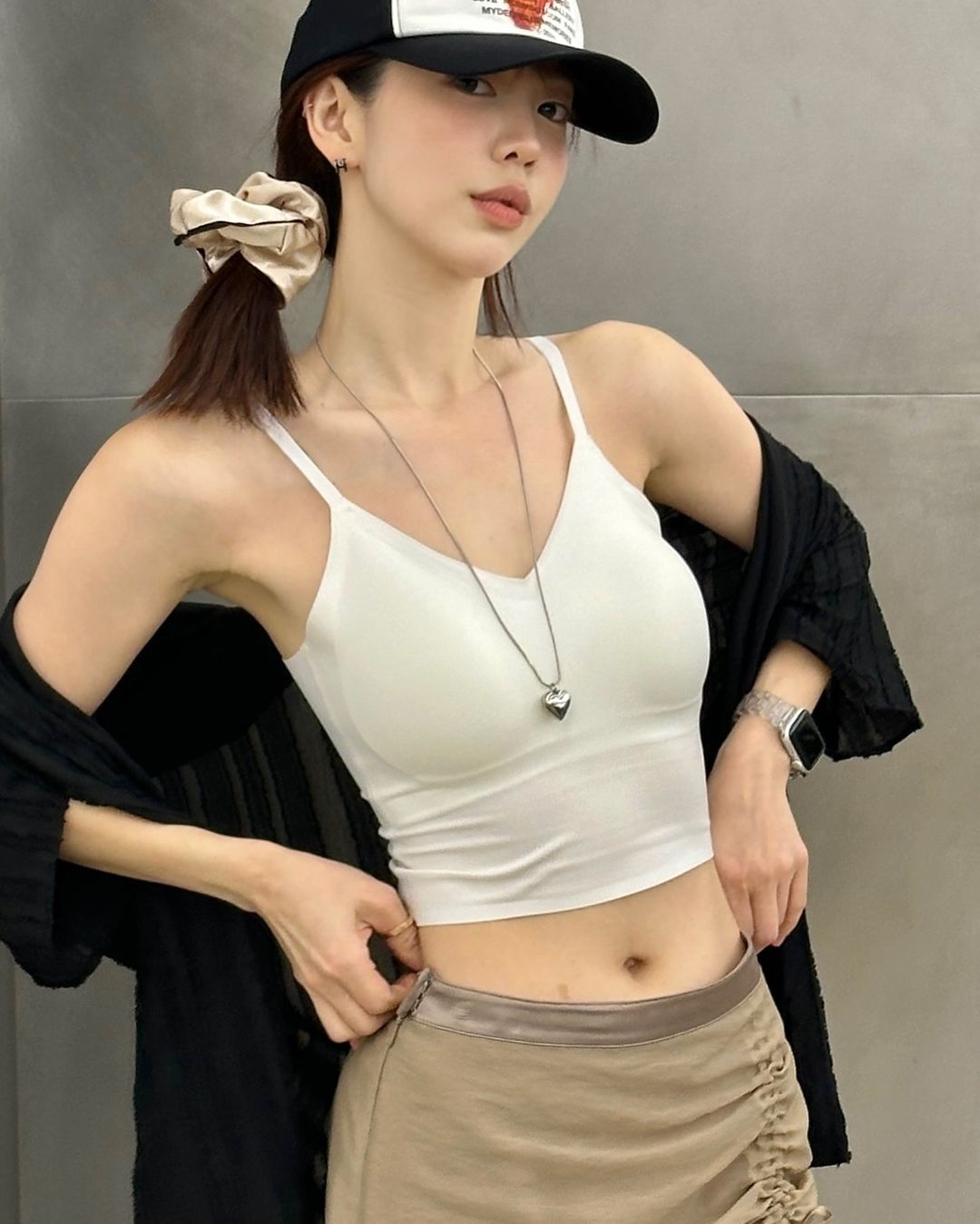 [아나콘다][2pack] 슬림업 나시 크롭탑(A~E컵) 이미지 4