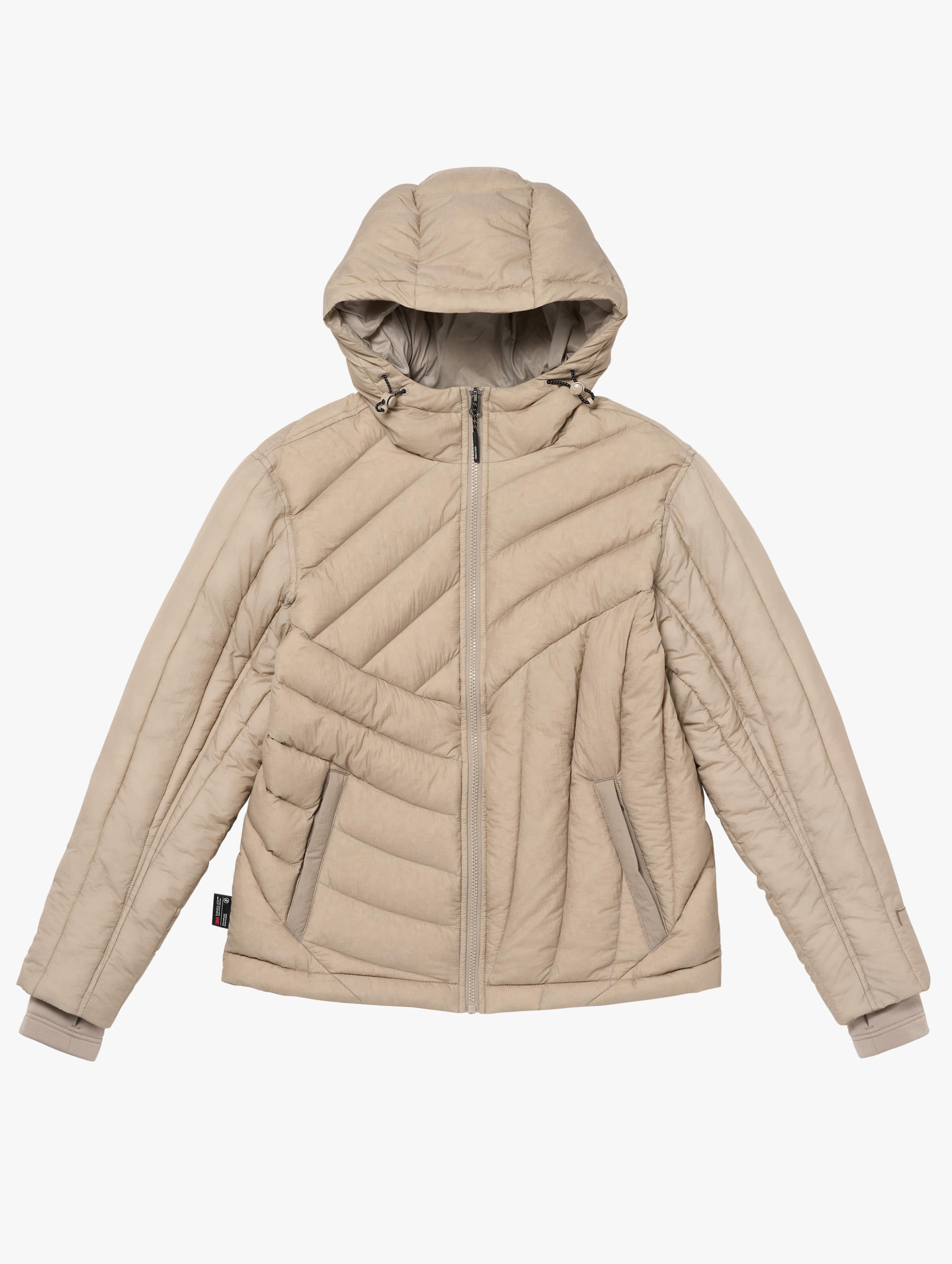 SUPERBALL LIGHT DOWN JACKET-BEIGE - 상품 이미지