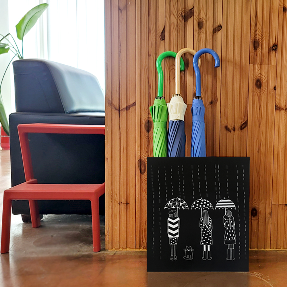 설렘하우스 일러스트2탄 개업선물 철제우산꽂이 우산꽃이 로고주문제작