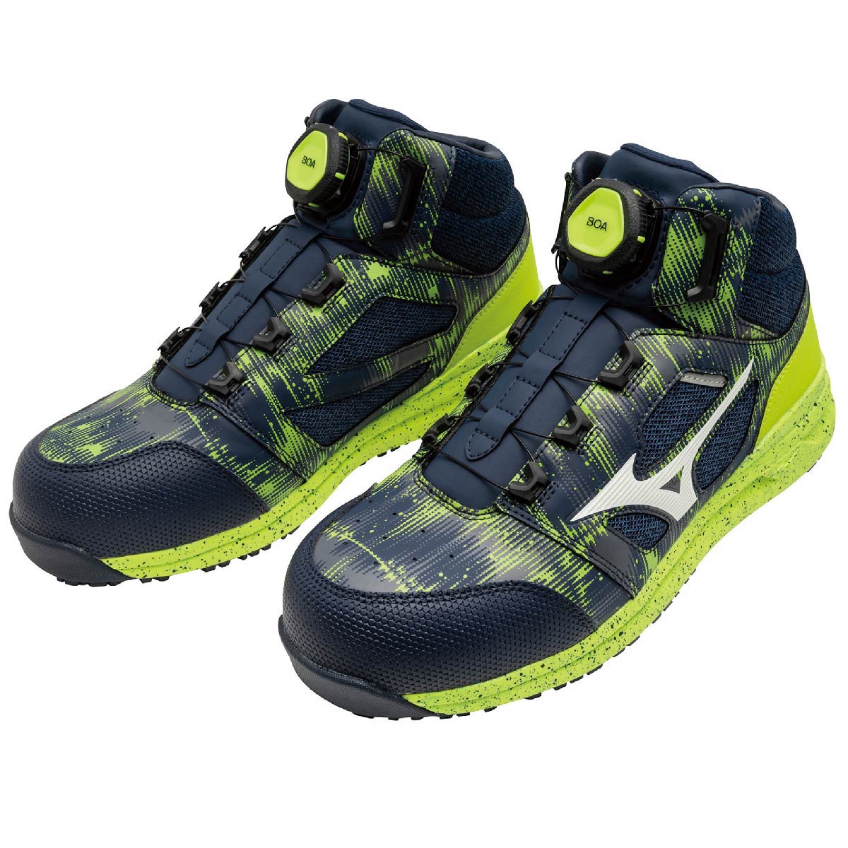 미즈노 MIZUNO 올마이티 경량 안전화 미끄럼방지 작업화 LS2 73M - 상품 이미지