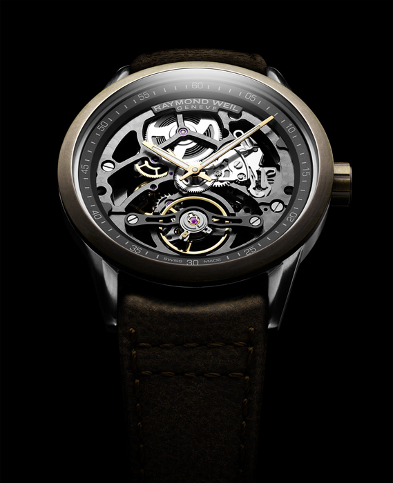 [레이몬드웨일] 프리랜서 칼리버 RW1212 스켈레톤 42mm 브론즈