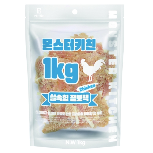 몬스터키친 대용량간식 실속형 점보팩 1kg 미니 닭갈비 : 펫방앗간