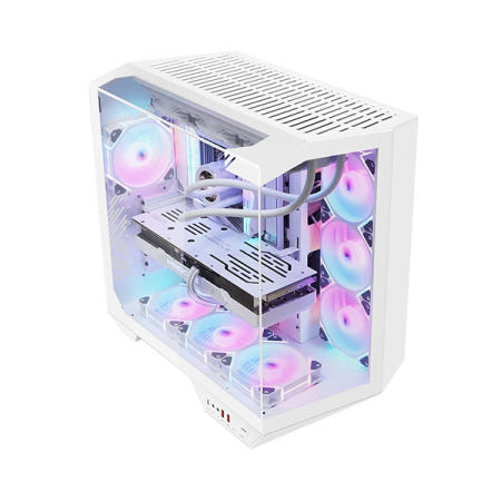 DARKFLASH DARKFLASH DY470 ARGB 강화유리 화이트 (미들타워)