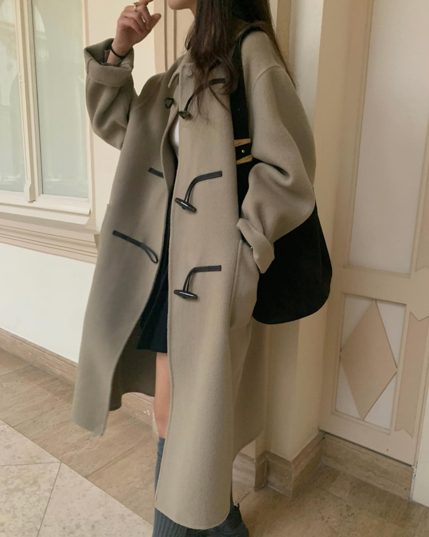 [🧸떡볶이코트] 프리티영띵 카라 토글 핸드메이드 더플 롱 코트 3color 상세 이미지 14