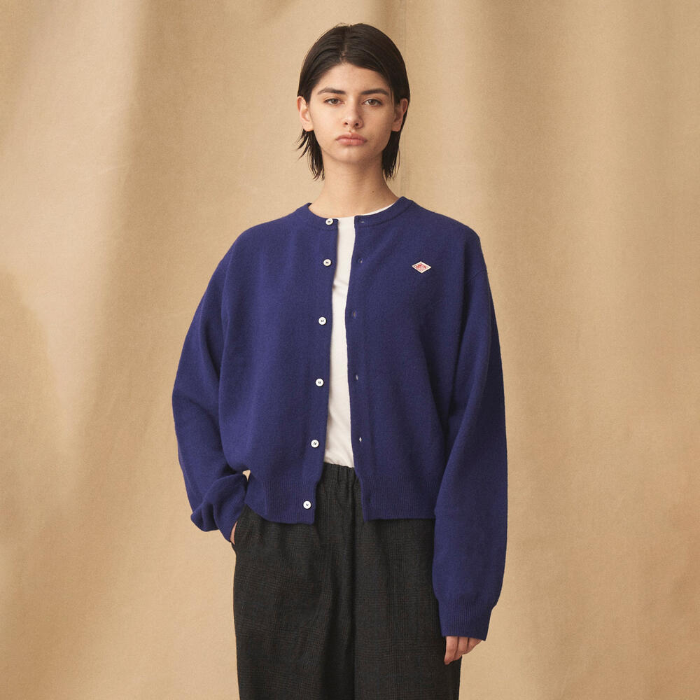 단톤 가디건 LAMBSWOOL CREW NECK KNIT DNB242L102-0003 가을 겨울 가디건 - 상세 이미지 2