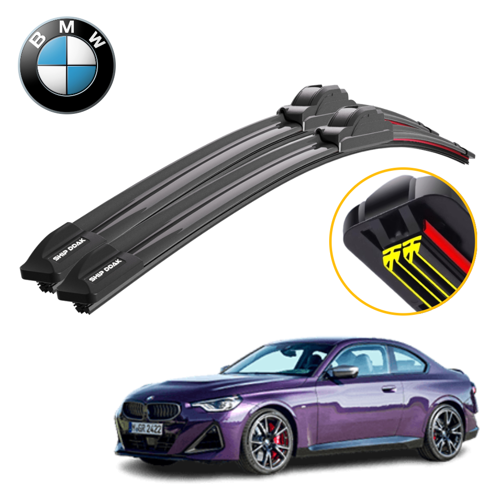 1+1 쉽딱 BMW 2시리즈 전차종 트리플X2 하이브리드 와이퍼 블레이드 윈도우브러쉬 - 메인 이미지