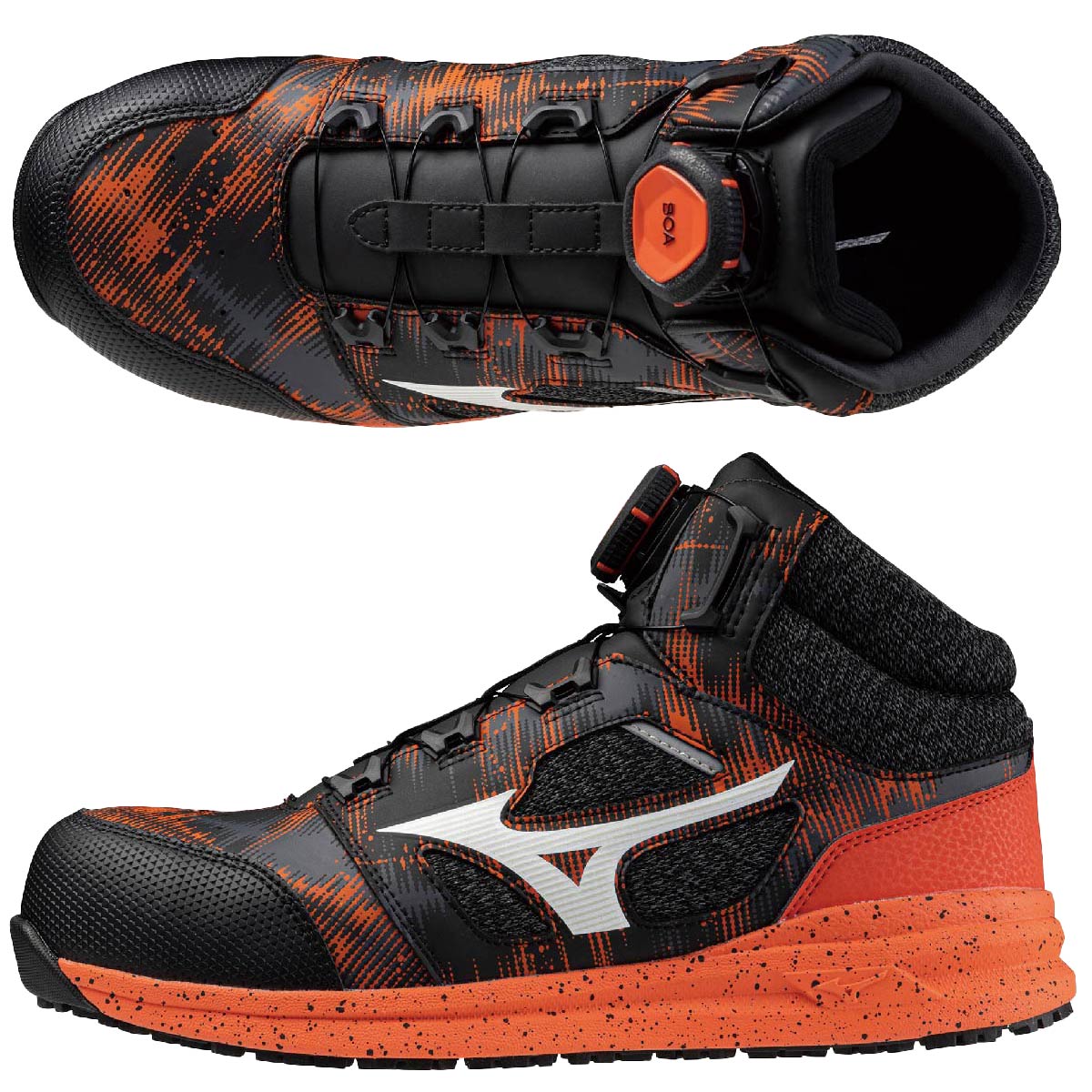 미즈노 MIZUNO 올마이티 경량 안전화 미끄럼방지 작업화 LS2 73M 이미지 7
