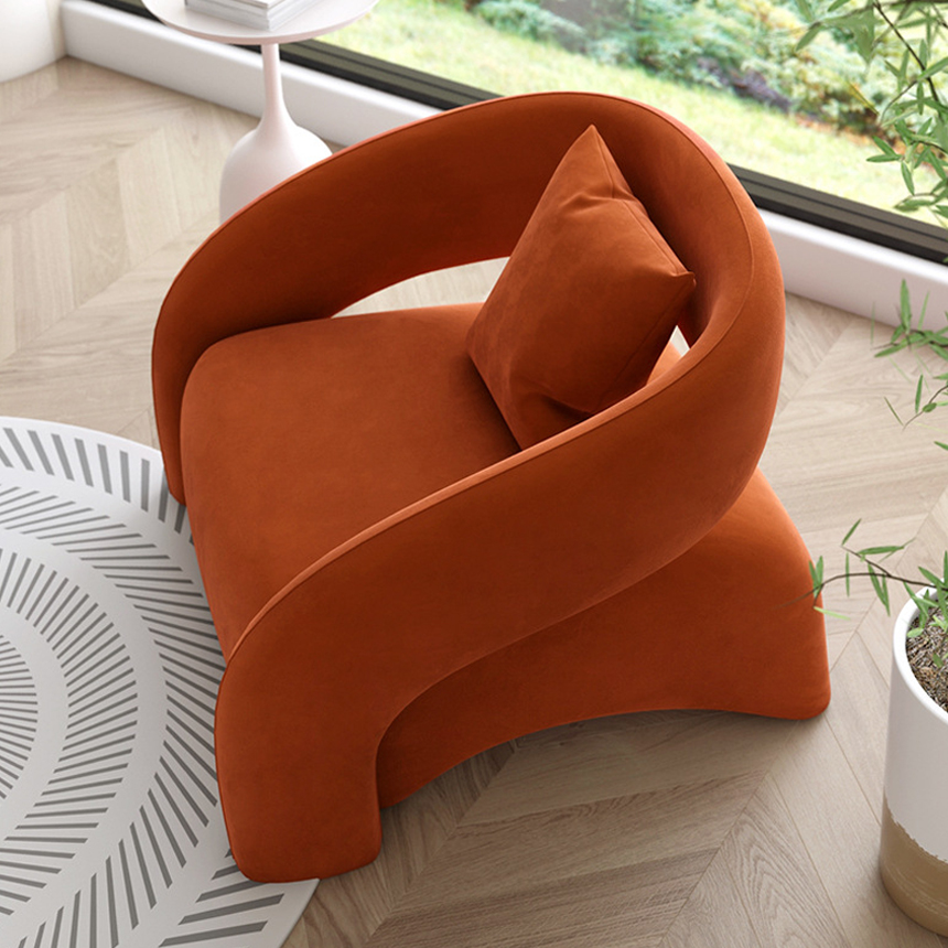 스크럽스웨이드 1인 거실 침실 카페 매장 소파