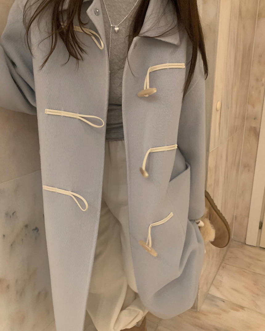 [🧸떡볶이코트] 프리티영띵 카라 토글 핸드메이드 더플 롱 코트 3color 상세 이미지 6
