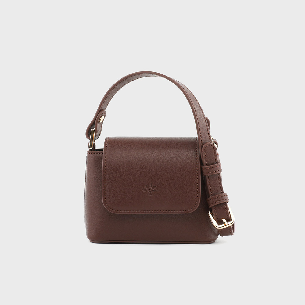 몽삭 모니카 미니백 바게트백 다크브라운 AP15-2174-DB 마이크로백/지플립가방