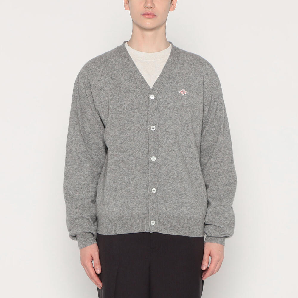 단톤 가디건 LAMBSWOOL V NECK KNIT DNB242M102-0002 남성 울 가디건 - 상세 이미지 5
