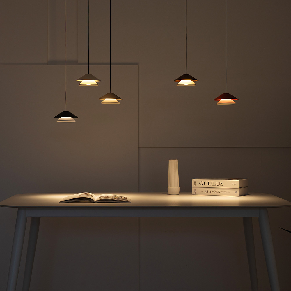 LED 식탁조명 식탁등 위버 1등 7W 샌드화이트WH