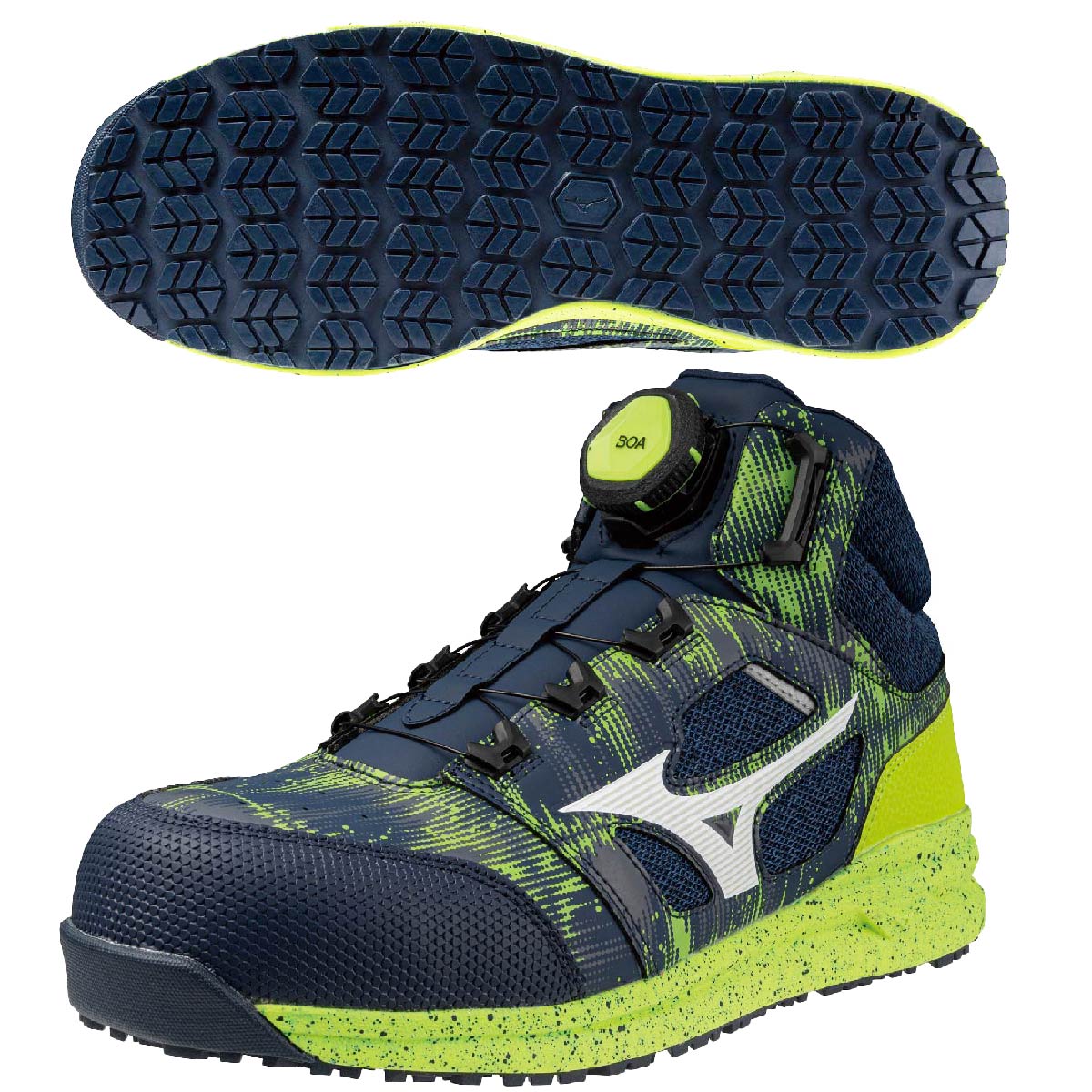 미즈노 MIZUNO 올마이티 경량 안전화 미끄럼방지 작업화 LS2 73M - 상세 이미지 4