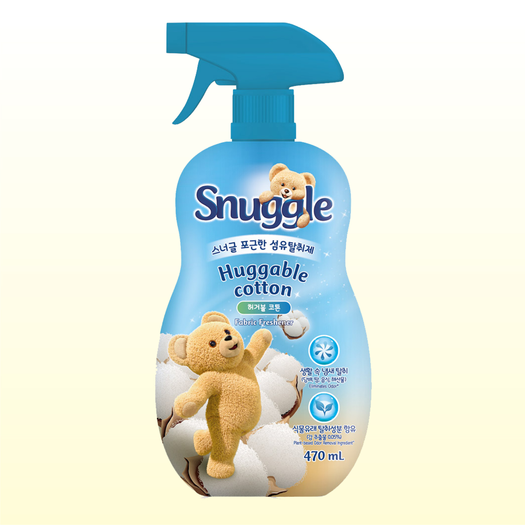 스너글 섬유탈취제 허거블 코튼 섬유향수 드레스퍼퓸 룸스프레이 470ml