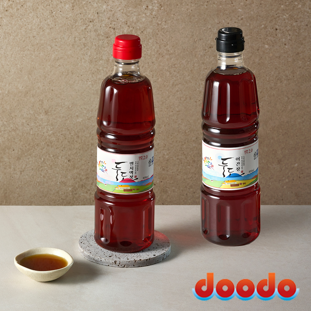 두도 멸치액젓 어간장 3년숙성 프리미엄 원액 혼합2호 세트 800ml, 2개 - 메인 이미지