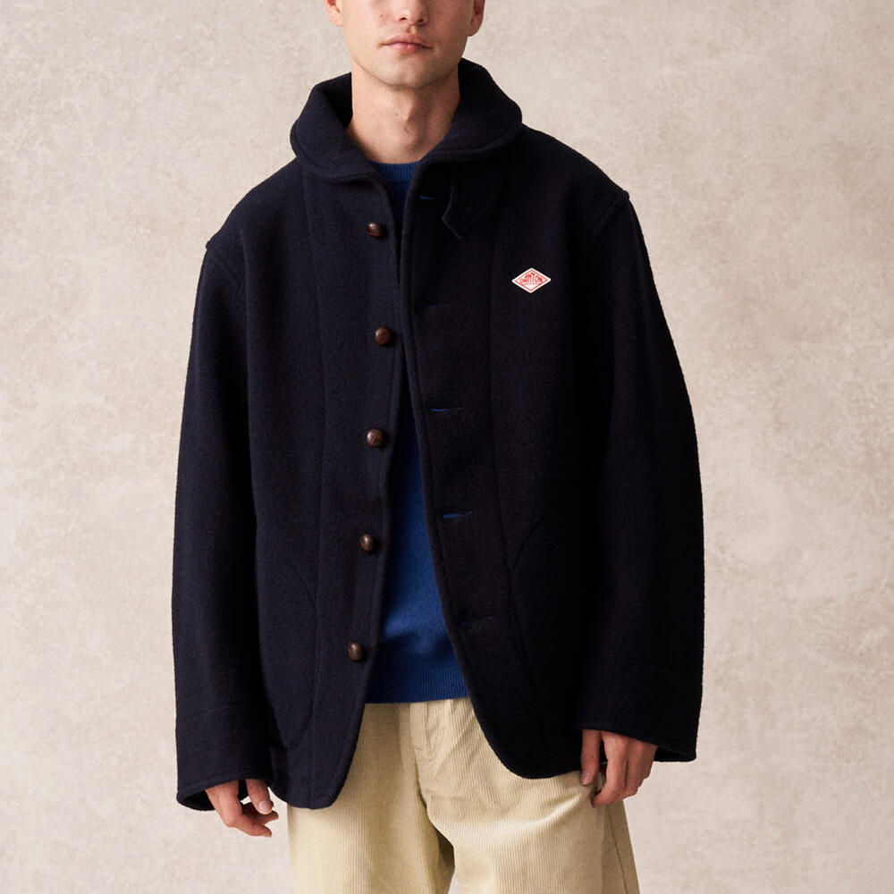 단톤 자켓 WOOL PILE ROUND COLLAR DNB242M101-0018 남성 자켓 - 상세 이미지 3