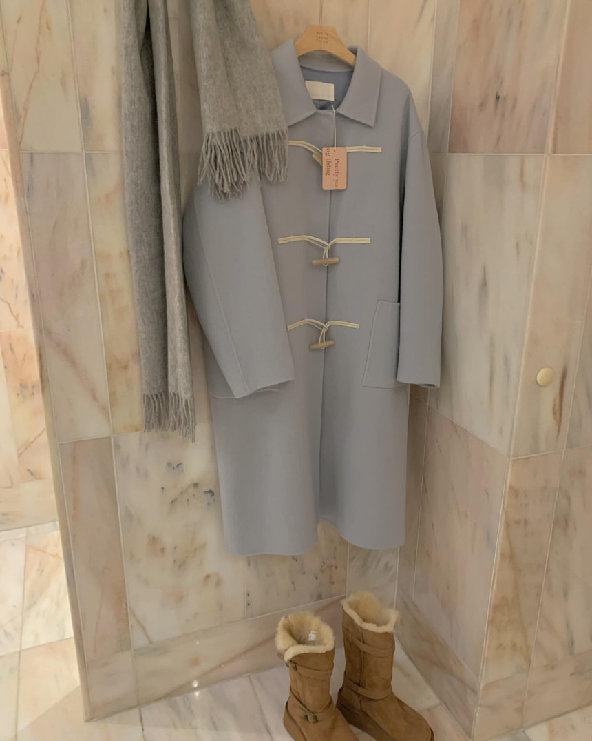 [🧸떡볶이코트] 프리티영띵 카라 토글 핸드메이드 더플 롱 코트 3color 상세 이미지 2