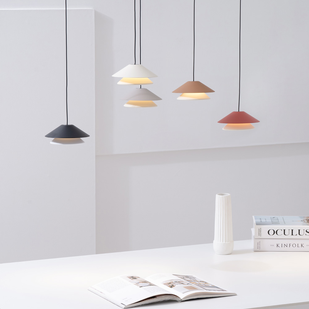 LED 식탁조명 식탁등 위버 1등 7W 샌드화이트WH