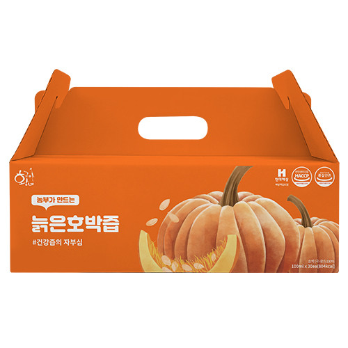 물넣지않은 늙은 호박즙 100ml 30포 진액 엑기스 사진 3