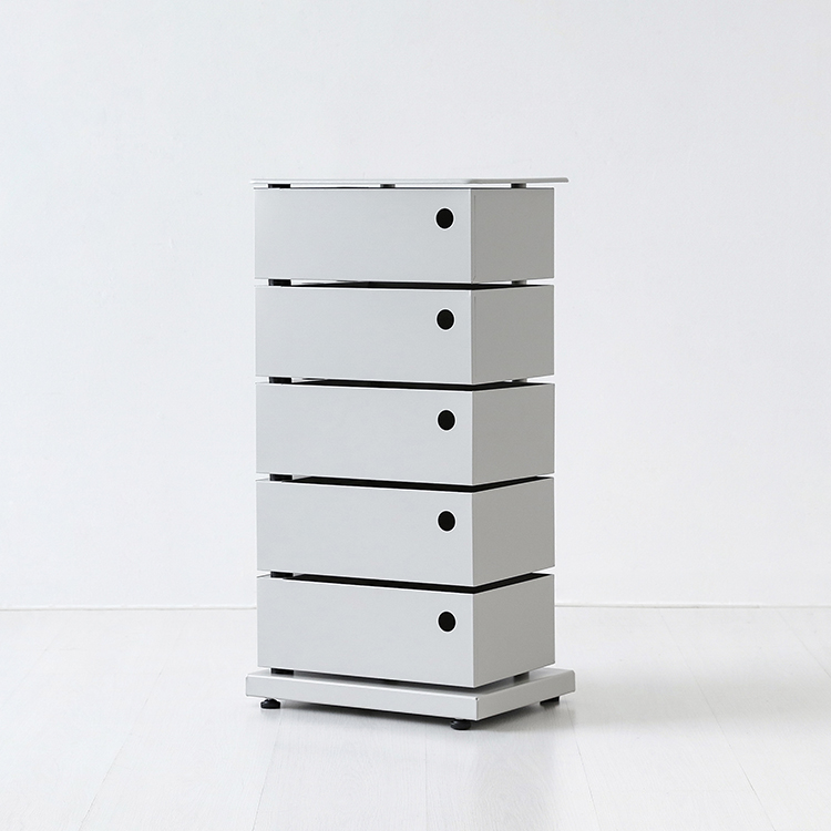 ROTY 회전서랍장 375x260x730mm, 5단, 라이트그레이 6251.4528 - 메인 이미지