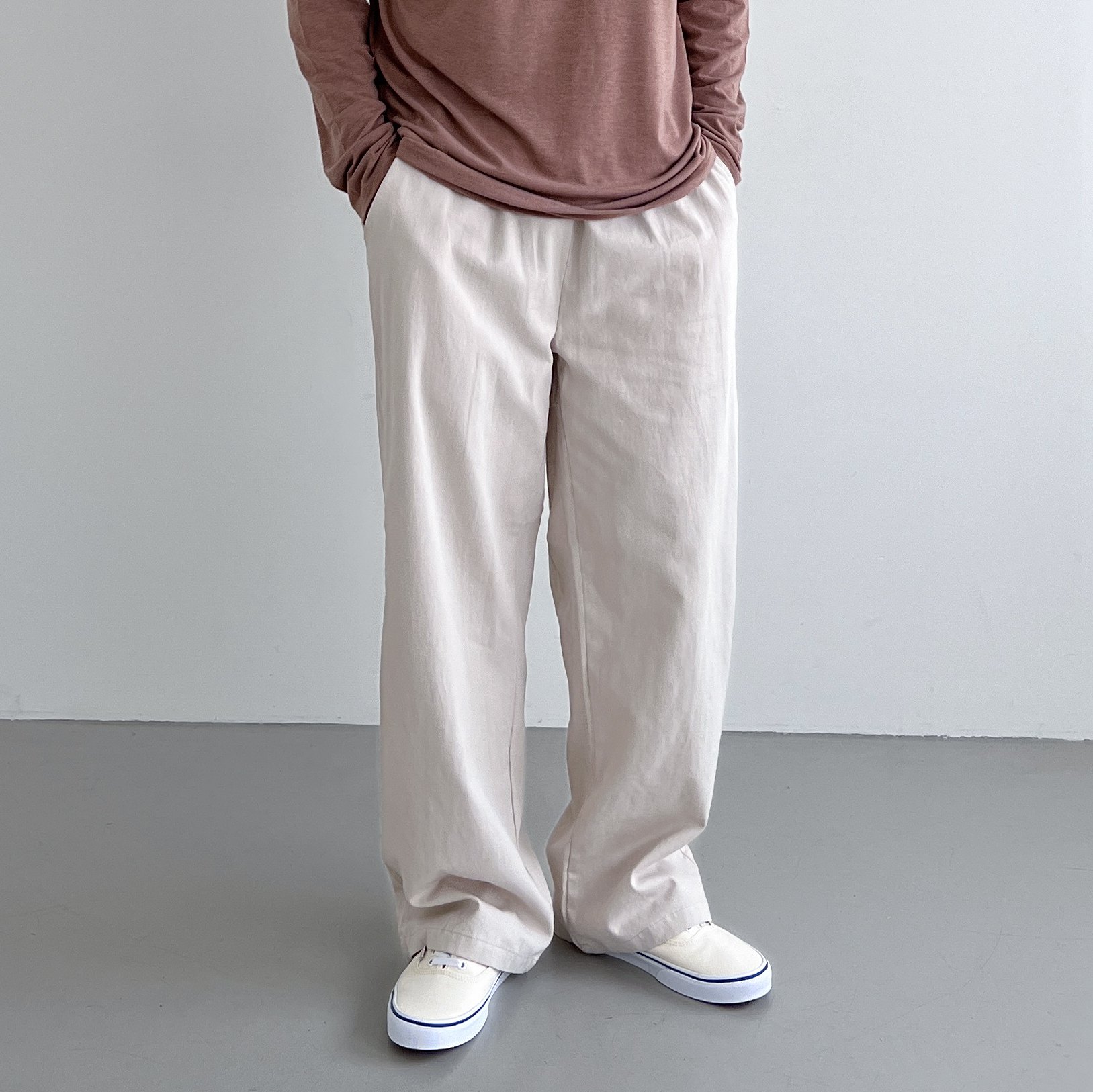 남자백바지 남자와이드팬츠 벌룬팬츠 통바지 - 상세 이미지 2