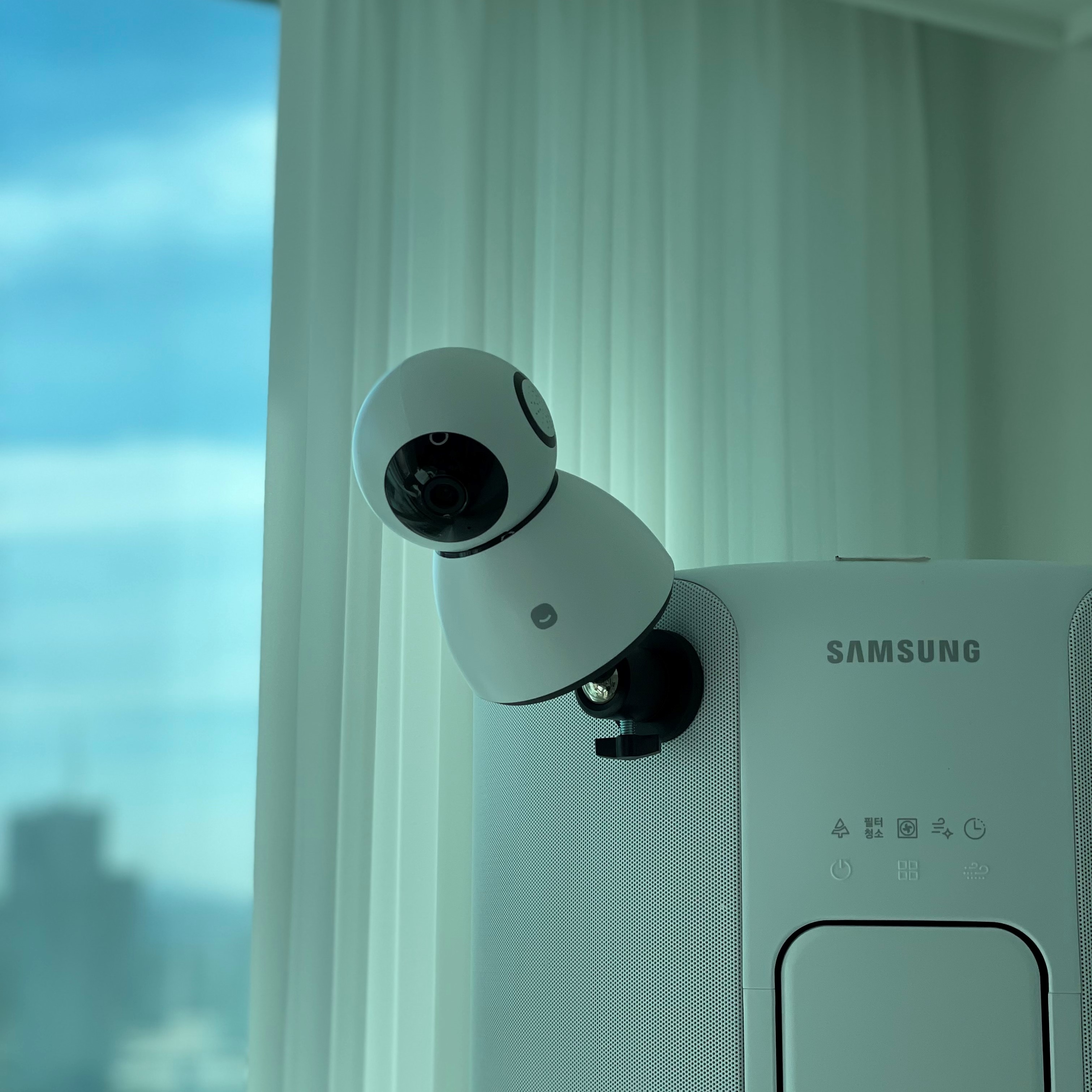 홈캠거치대 이글루캠 헤이홈 타포 샤오미 티피링크 호환 cctv 펫캠 베이비캠 자석 제품 이미지