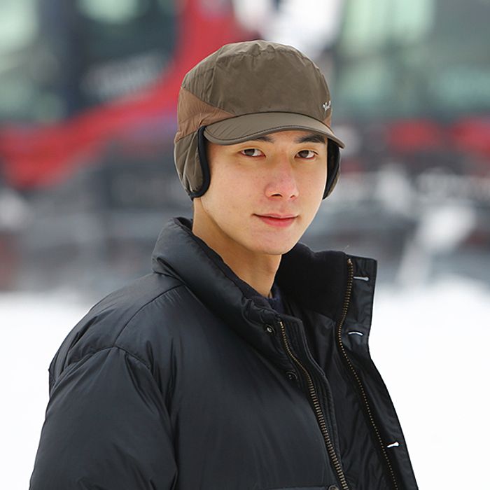 불레부 코로푸나 귀달이 퍼캡 남성 여성 등산 골프 스포츠 아웃도어 겨울 방한 모자 - 상세 이미지 2